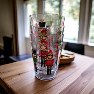 4Pc Nutcracker F.A.O SCHWARZ Christmas Holiday Drinkware Acrylic Indoor/Outdoor